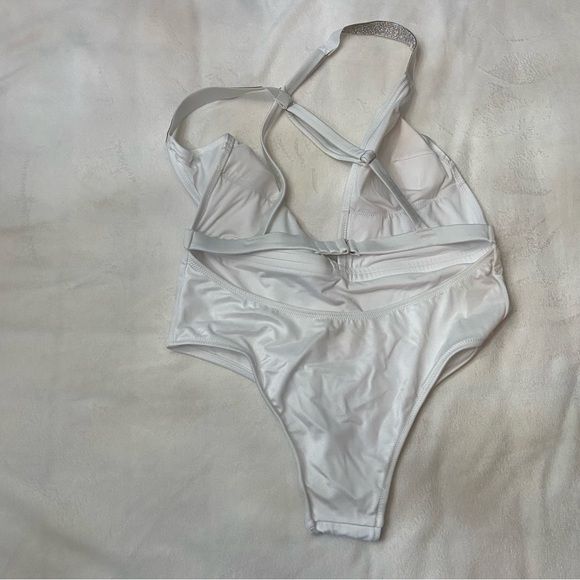 New! Victorias Secret BRIDE shine strap bling One-Piece Swimsuit 3852 - Picture 7 of 9